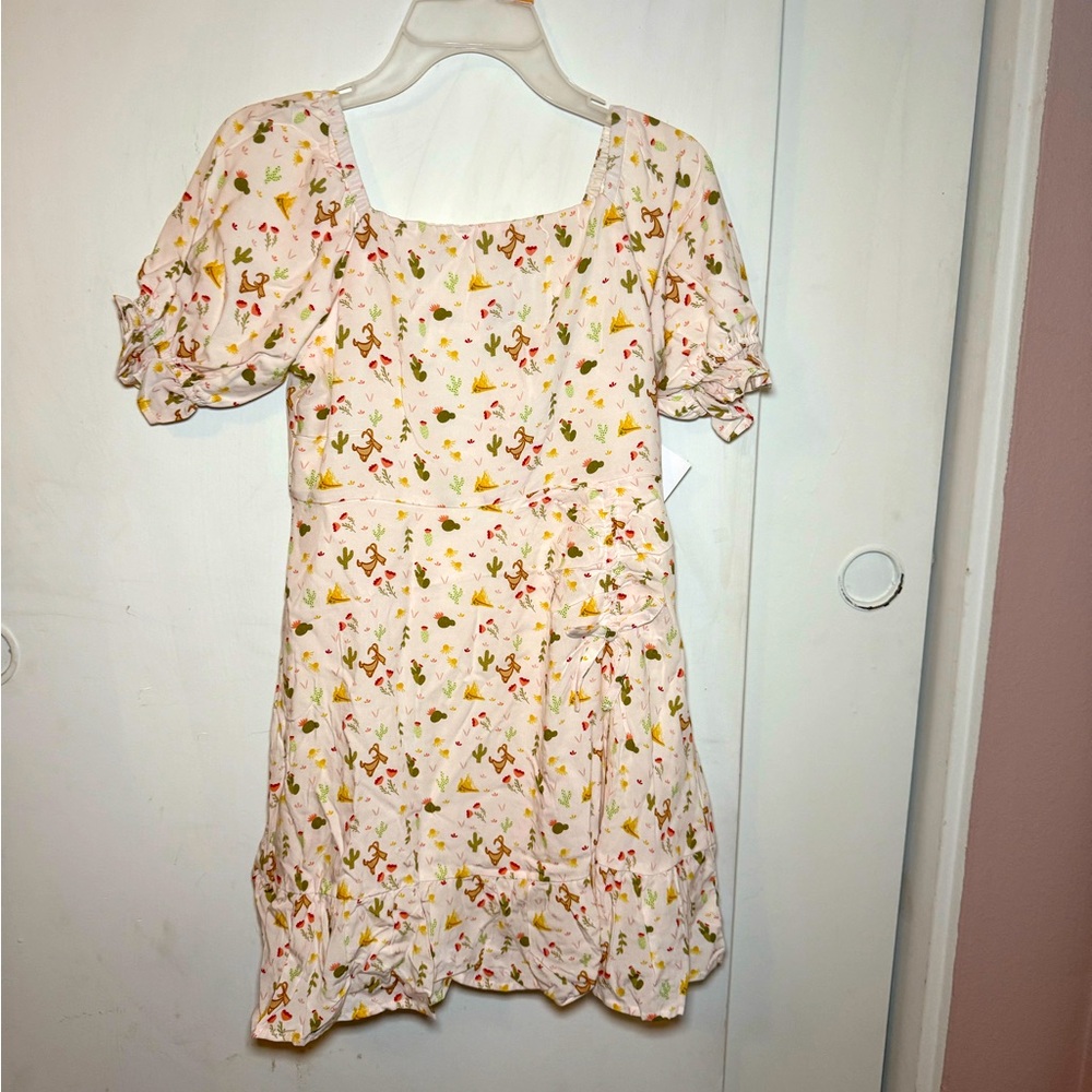 Disney Parks Big Thunder Mountain Girls Dress 9/10 ily 4Ever Goat Cactus Floral